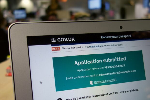 Confirmation page of a GOV.UK service