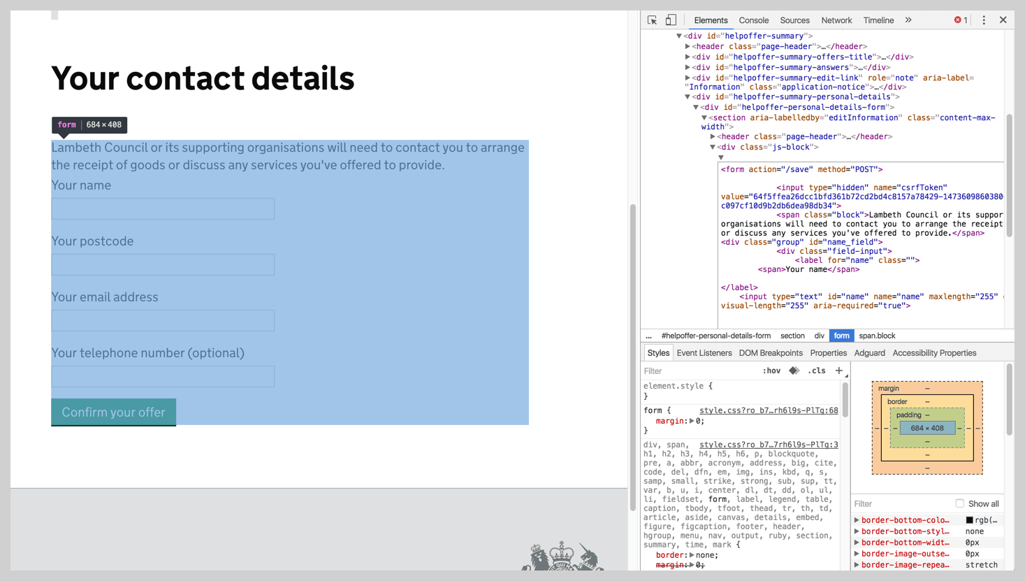 screenshot - edit html