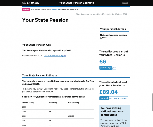 Improving the Check your State Pension service in public beta – Design ...