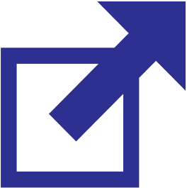 External link icon: a box with an arrow pointing out of it, to the top-right