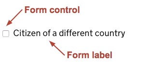 Image showing a checkbox control and label