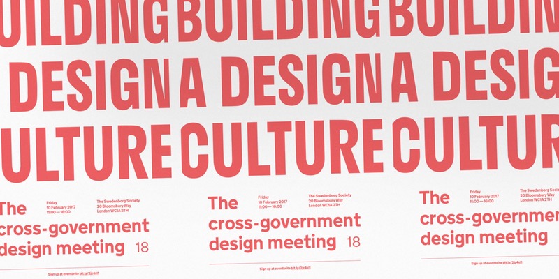 Graphic for the Cross-Government Design Meeting