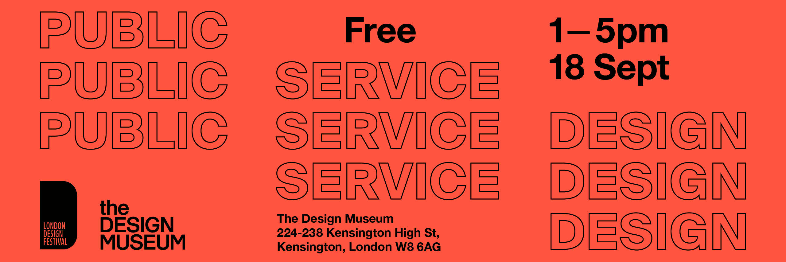 Poster advertising the Cross-Government Design Meetup at the Design Museum