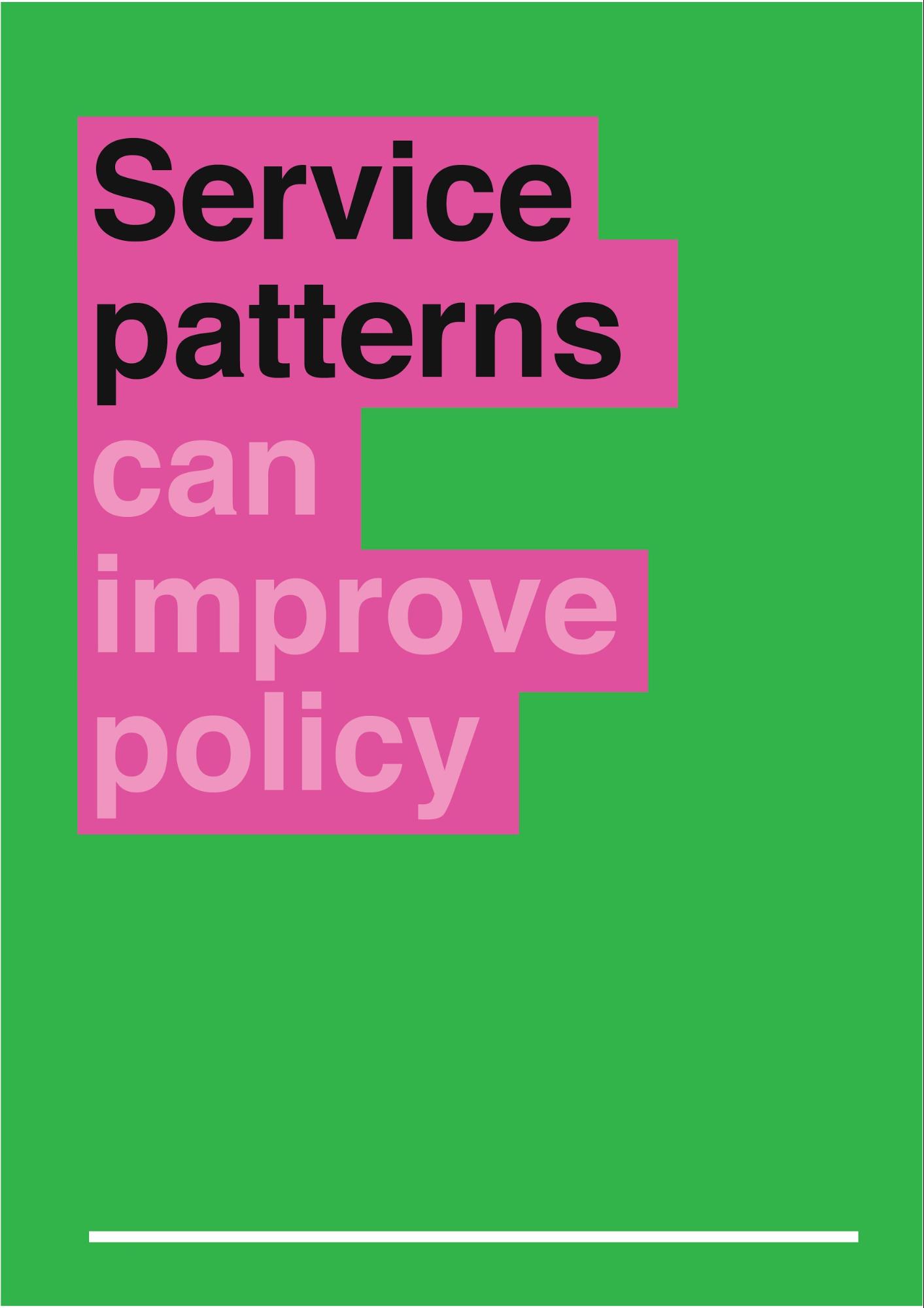 10 principles for service patterns Design in government