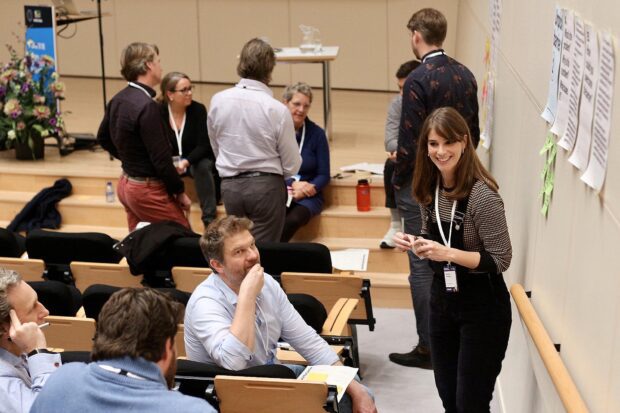 Members of the international design in government community in a workshop on services at the 2019 conference in Rotterdam
