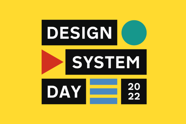 A poster for the event which says 'Design System Day 2022'