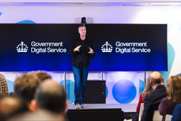 Secretary of State, Peter Kyle at the new GDS launch event.